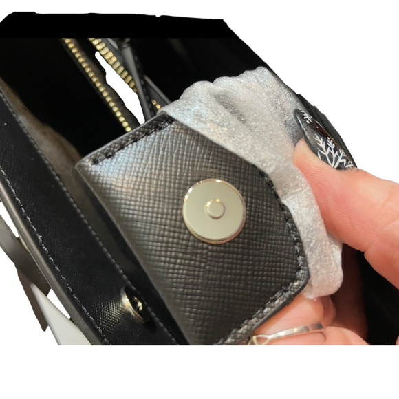 Kate Spade Black Saffiano Leather Perry Medium Satchel NWT - Picture 10 of 13